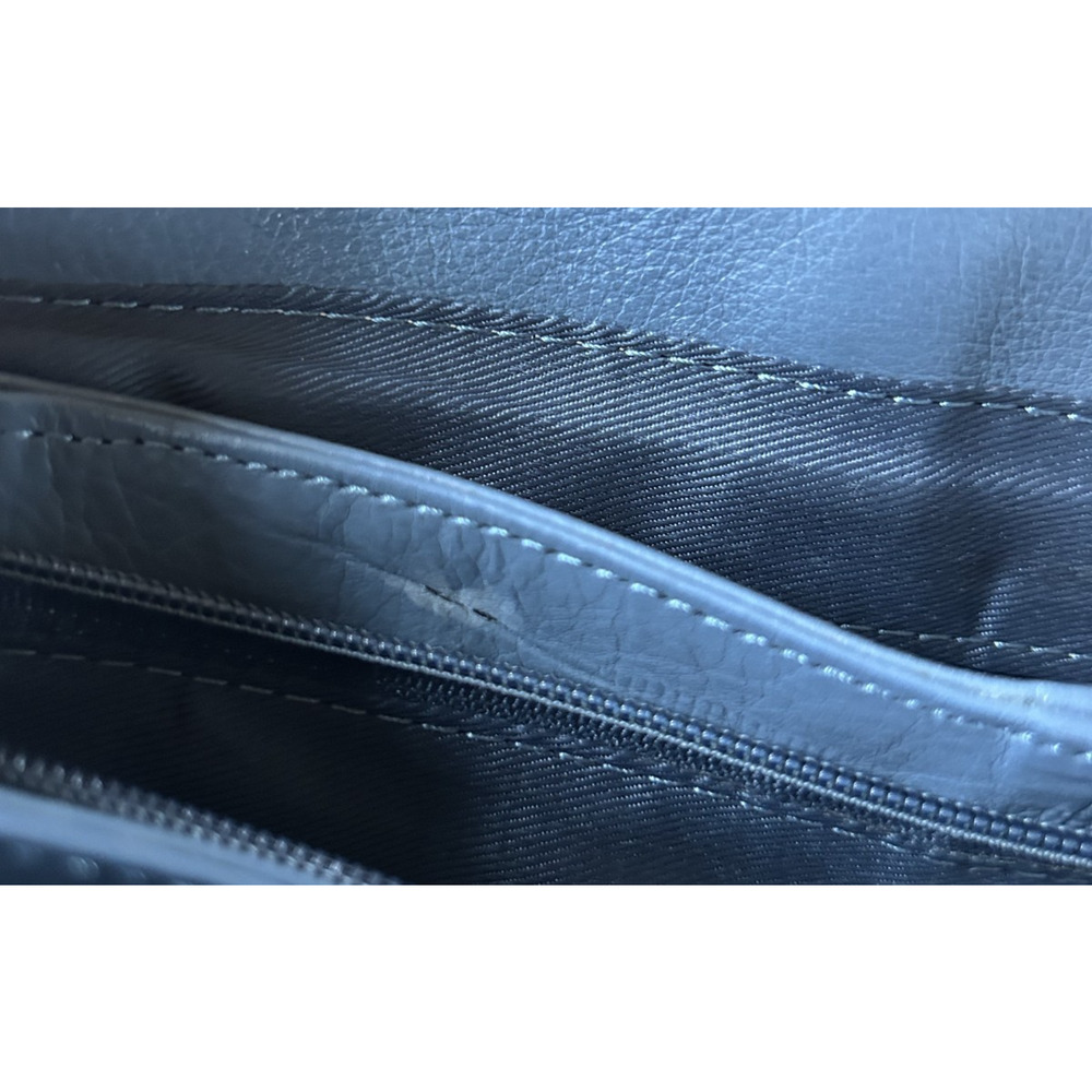 Great American Leatherworks Blue Leather Crossbody Bag - Picture 8 of 9